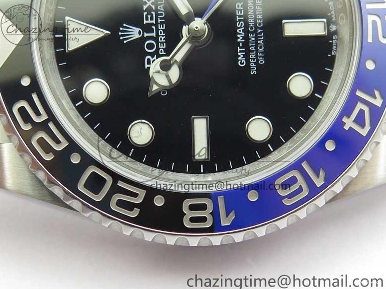 Ceramic 904L Best Edition V2 II SA3285 Steel BLNR 1:1 CHS VRF GMT-Master Blue Black 126710 0207